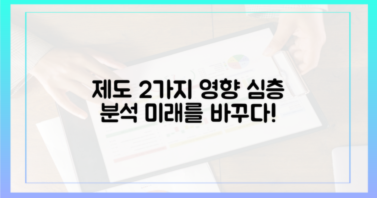 2가지 제도 영향 분석