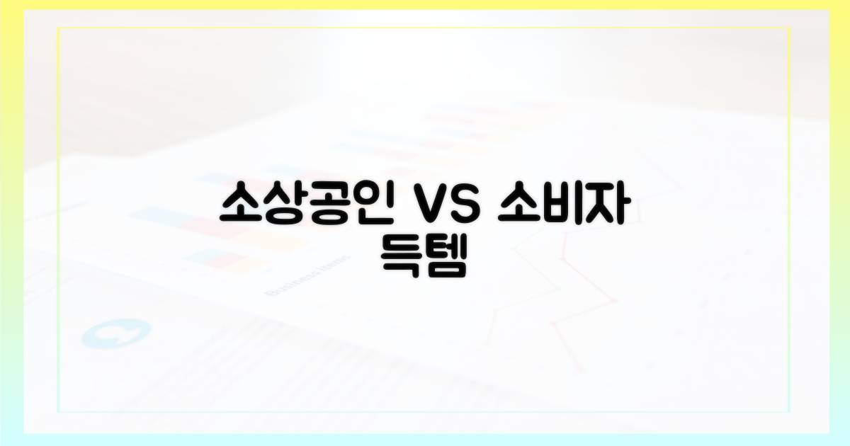 소상공인 vs 소비자 이득