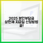 2025년 본인부담상한제 지급일과 신청방법 완벽 가이드