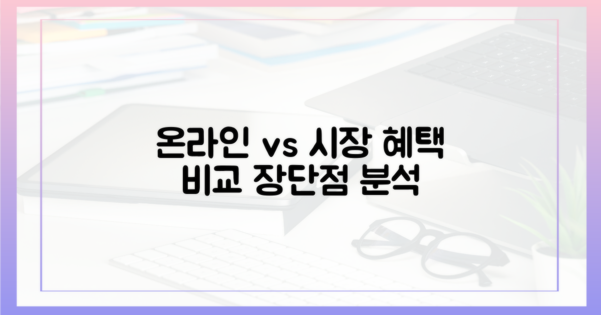 온라인 쇼핑 vs 전통 시장 혜택