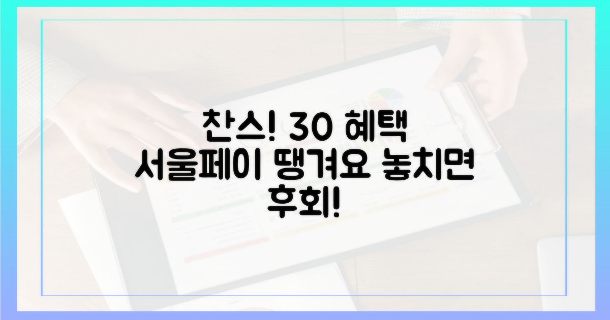 30% 혜택, 서울페이+ 땡겨요 특급 찬스