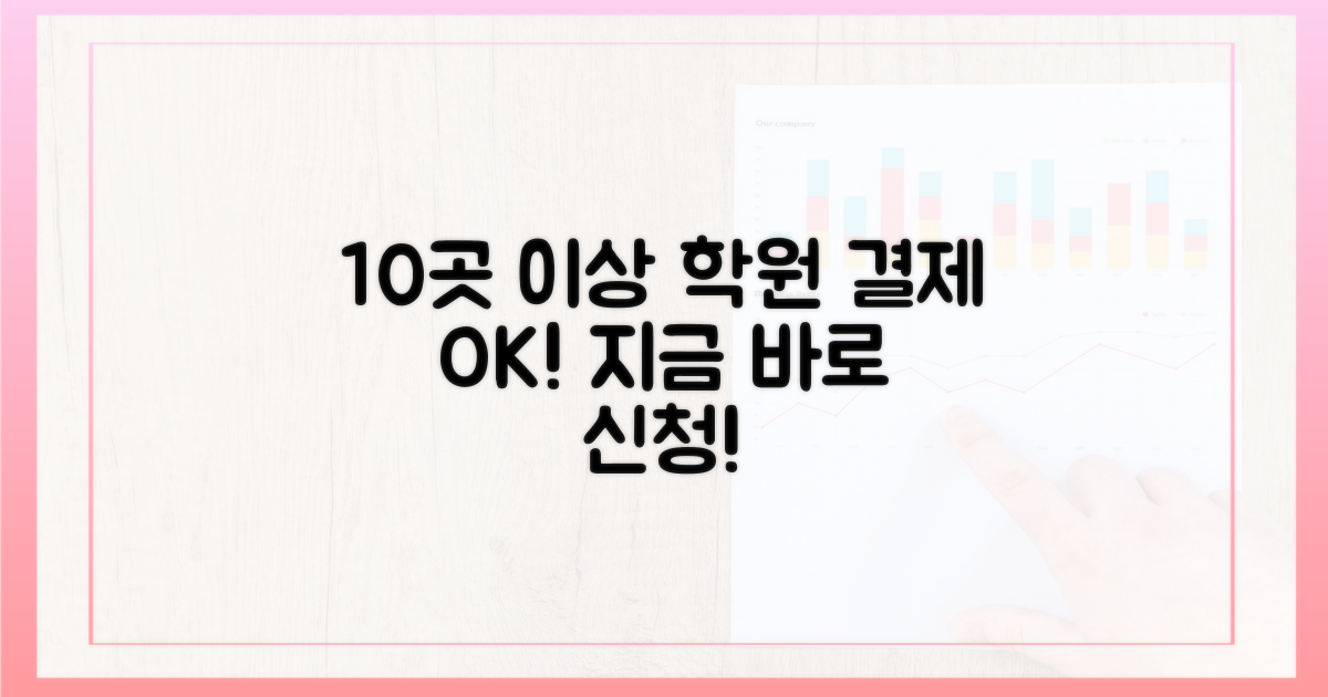 10곳 이상 학원 결제 가능