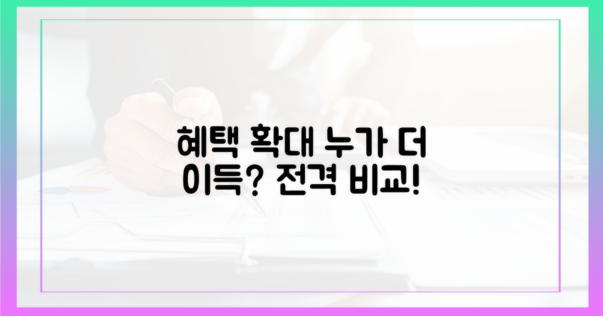 혜택 확대, 누가 더 이득?