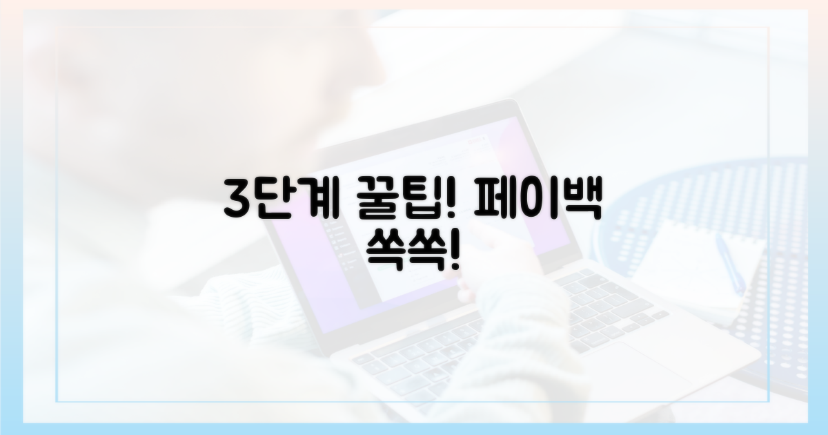 3단계 페이백 챙기는 법