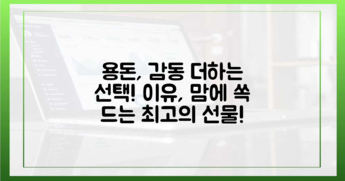 감동을 더하는 용돈, 선택의 이유