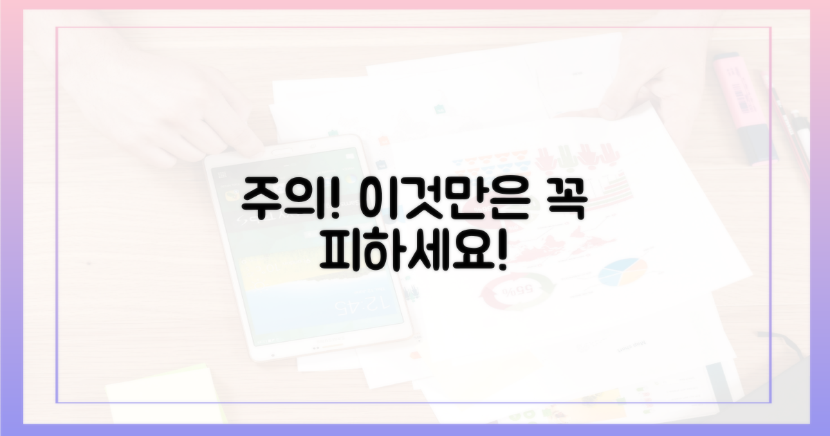 이것만은 꼭 피하세요!