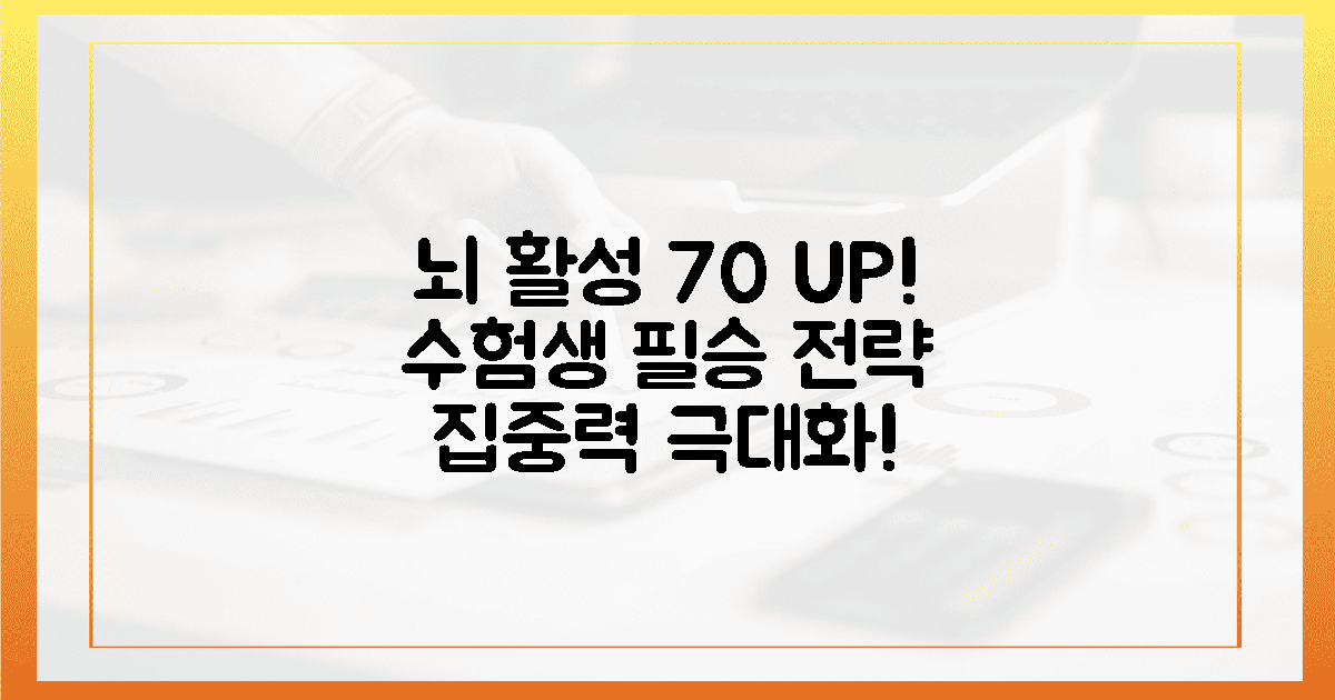 수험생 뇌 활성화 70% 증가