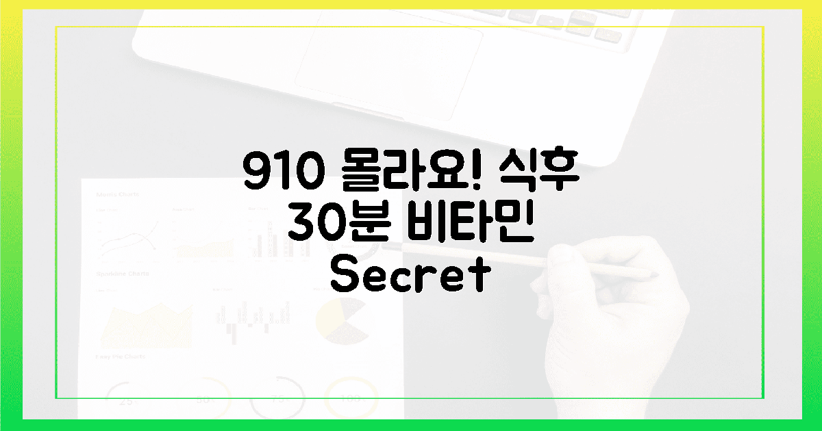 10명 중 9명 몰라요! 식후 30분, 비타민의 비밀