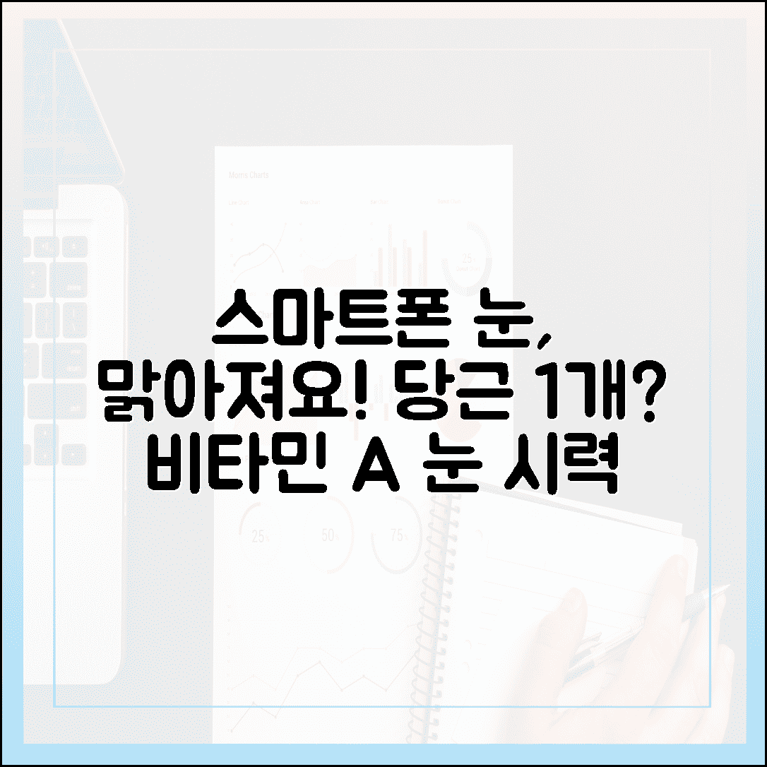 스마트폰 필수 시대, 침침한 눈이 맑아지는 비타민 A 당근 1개 분량 섭취법