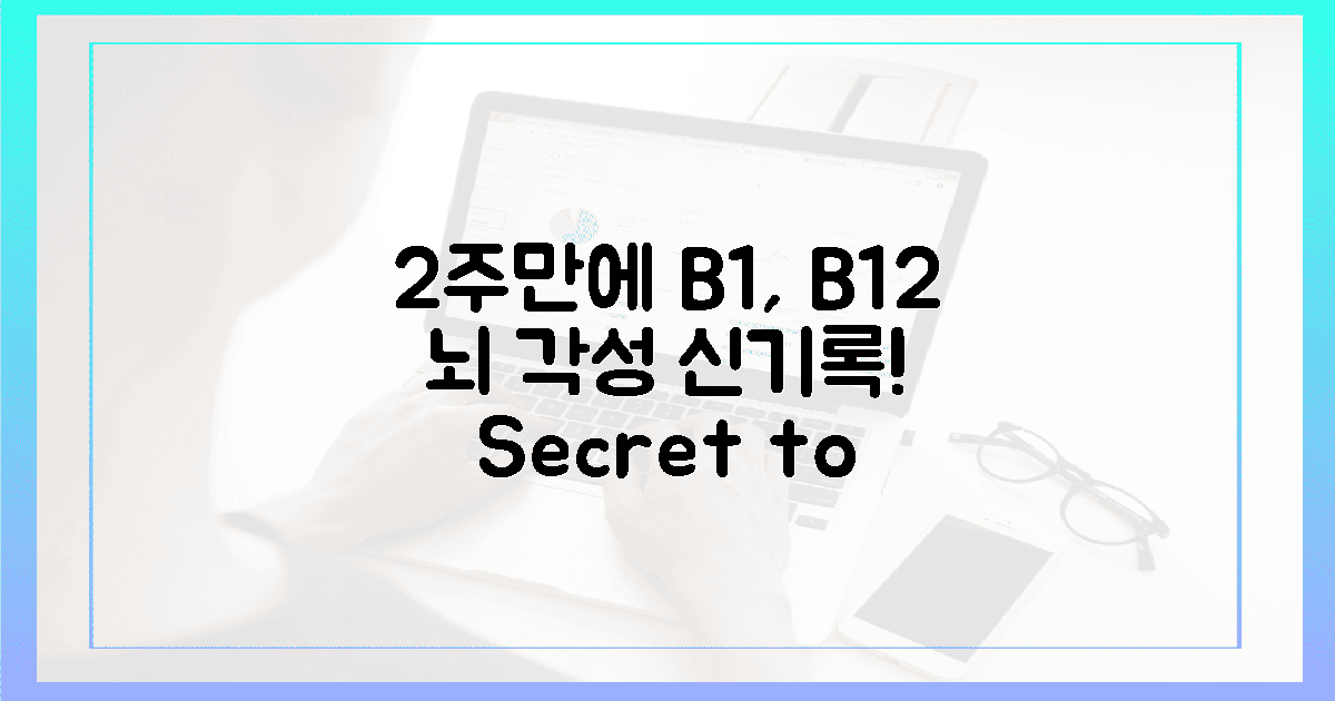 단 2주 만에! B1, B12, 뇌 각성 신기록 세운 비결
