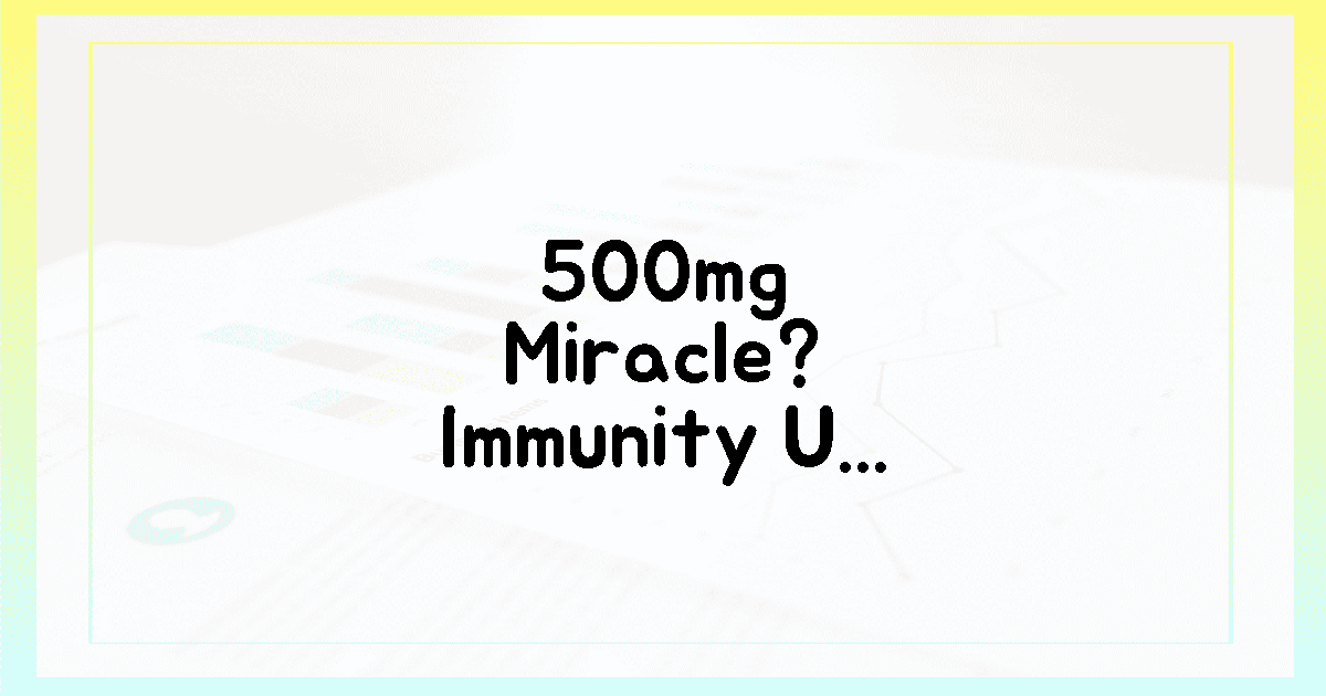 500mg의 기적? 면역력 UP! 비타민 C 섭취 비결은?