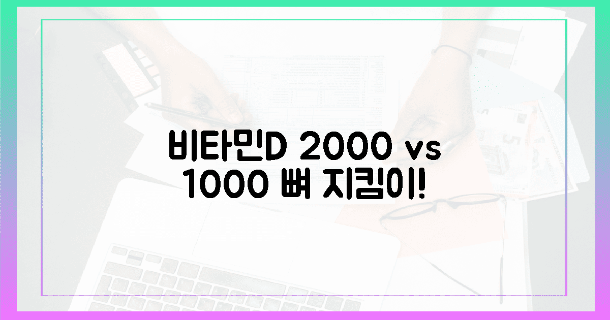 뼈 지킴이, 비타민D 2000IU vs 1000IU