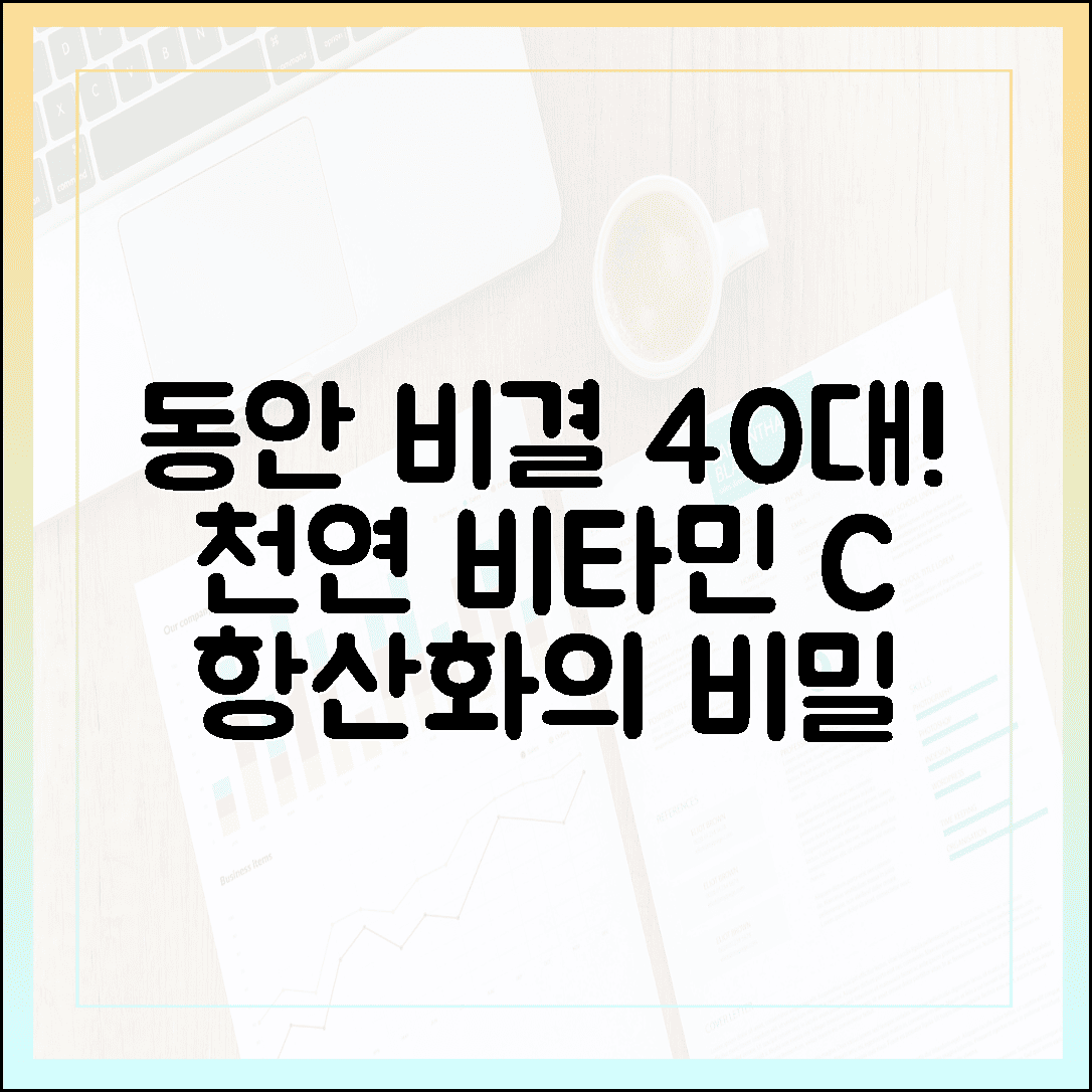 늙지 않는 동안 비결, 40대부터 꼭 챙겨야 할 천연 비타민 C 효능과 항산화 비밀
