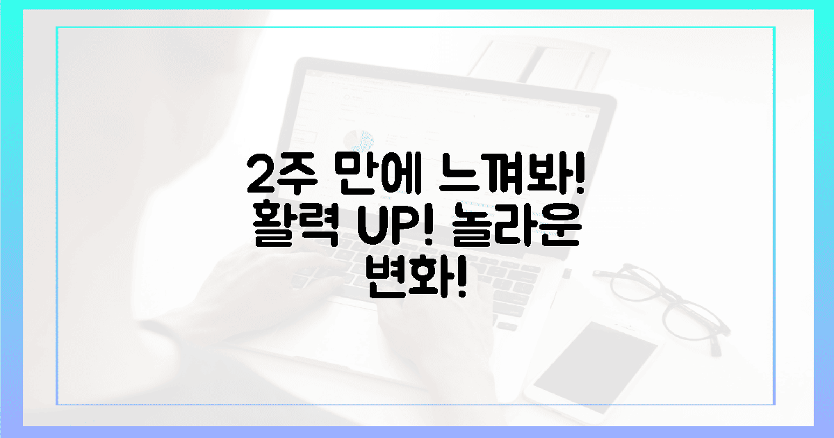 2주 만에 느끼는 활력 UP