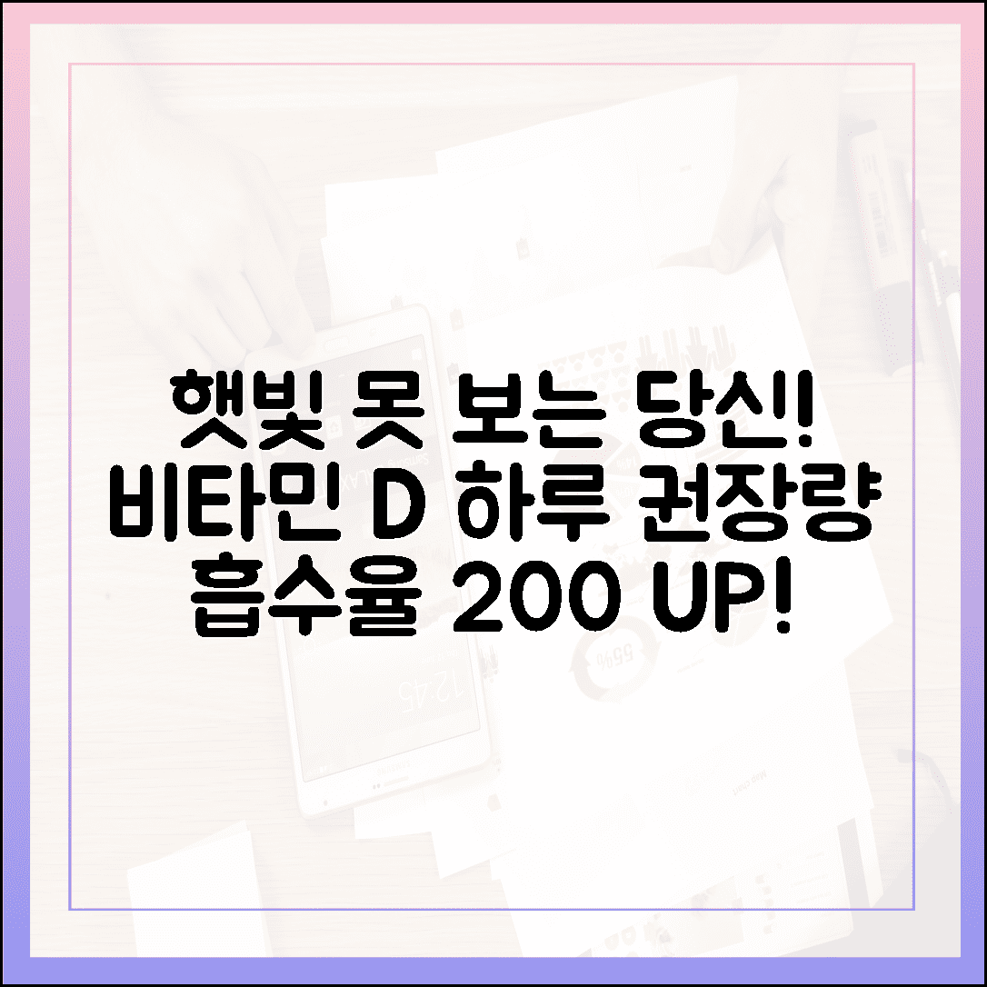 햇빛 못 보는 직장인 필독! 활력 채우는 비타민 D 하루 권장량과 흡수율 높이는 꿀팁