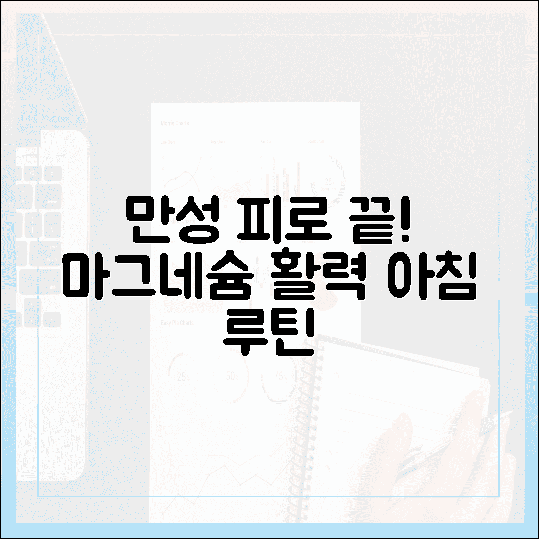 만성 피로 탈출의 열쇠! 활력 넘치는 아침을 만드는 마그네슘 복용 루틴