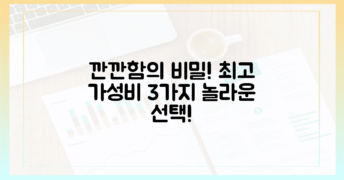깐깐한 당신을 위한 3가지 선택, 최고의 가성비 비결은?