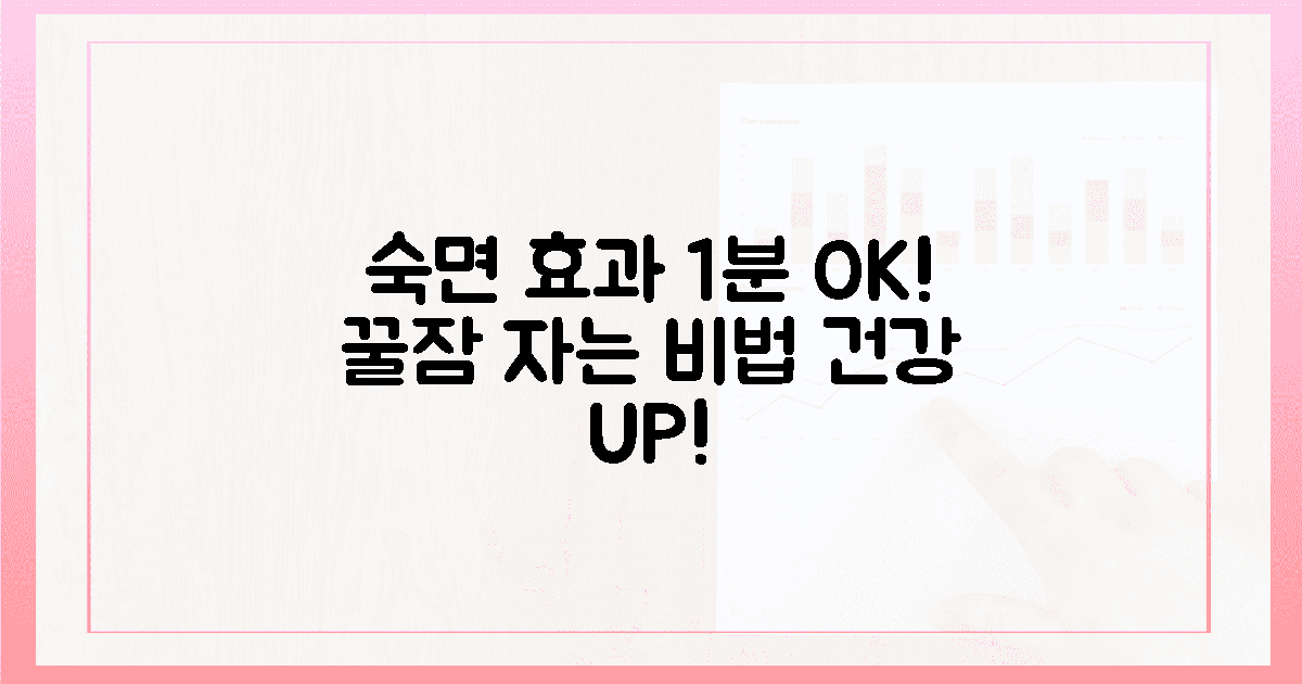 1분 만에 알아보는 숙면 효과!