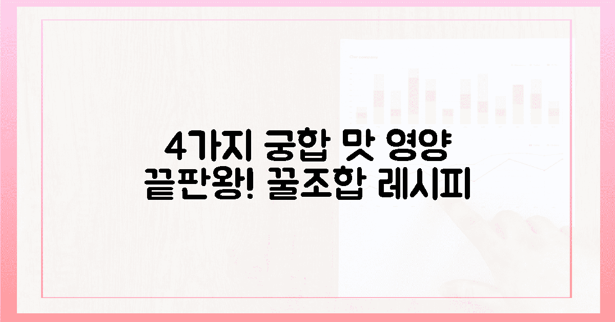 4가지 궁합 끝판왕, 맛과 영양 두 마리 토끼 잡기!