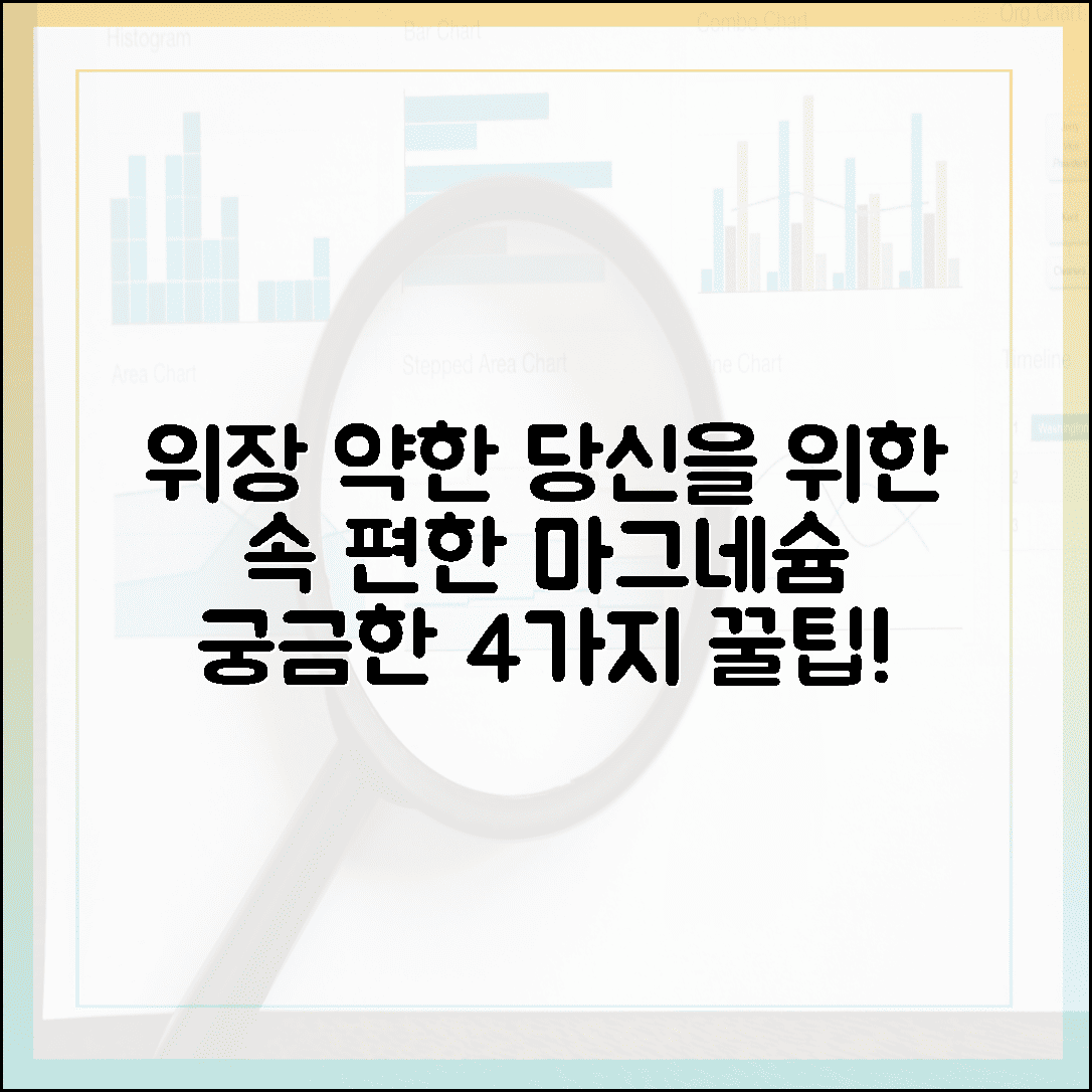 속 쓰림 없이 편안하게! 위장 약한 분들을 위한 마그네슘 영양제 고르는 법 4가지
