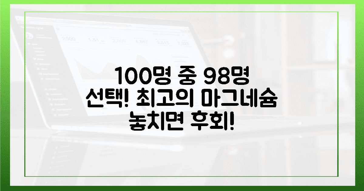 100명 중 98명 선택한, 최고의 마그네슘 영양제 추천
