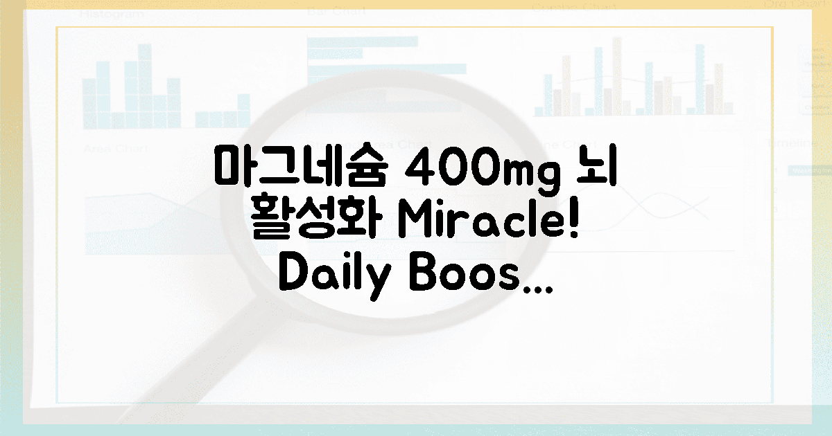 뇌 기능 활성화! 마그네슘, 하루 400mg의 기적