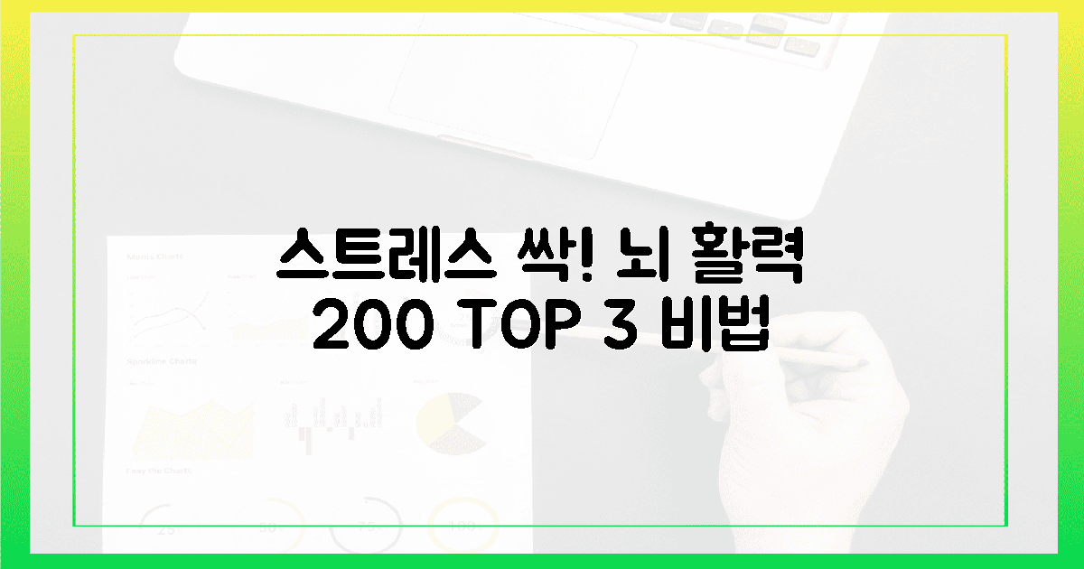 스트레스 싹! 뇌 활력 200% 비법 3가지