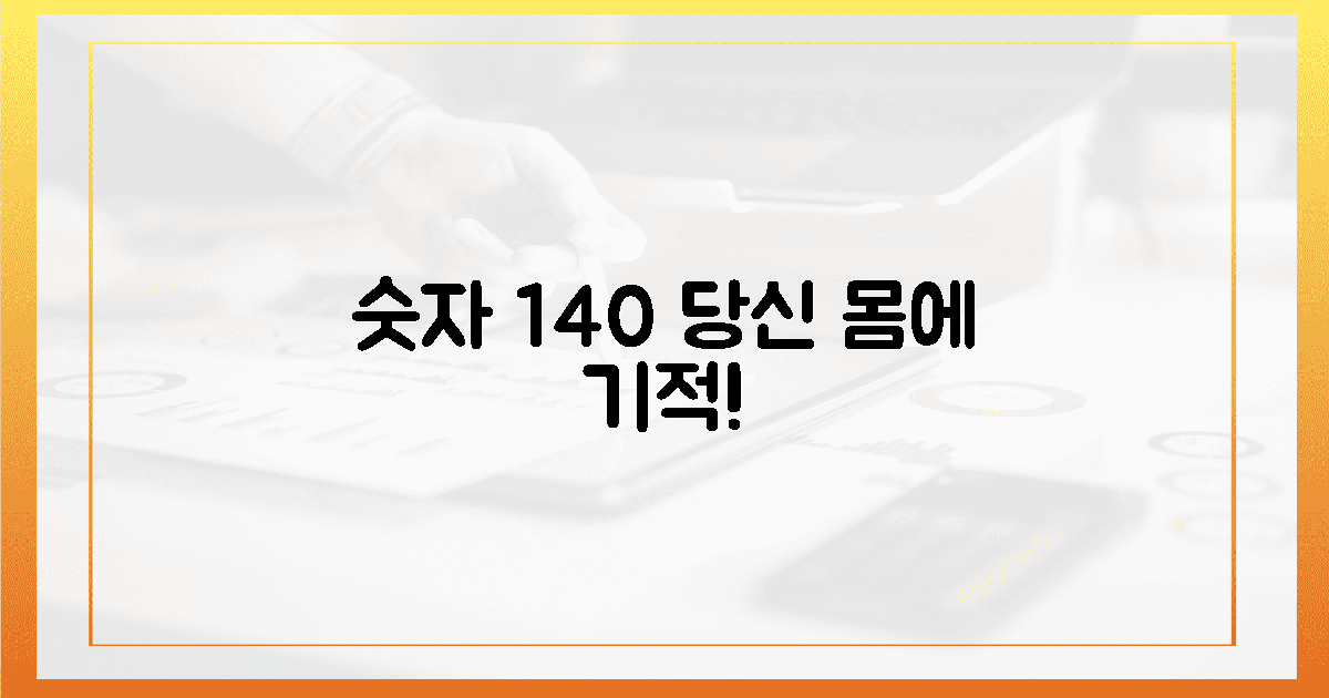 숫자 140, 지금 당신 몸에 벌어질 기적