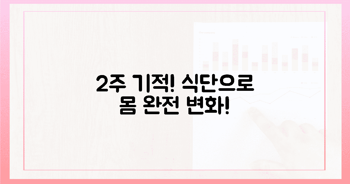 놀라운 식단 변화, 2주 만에 몸의 기적