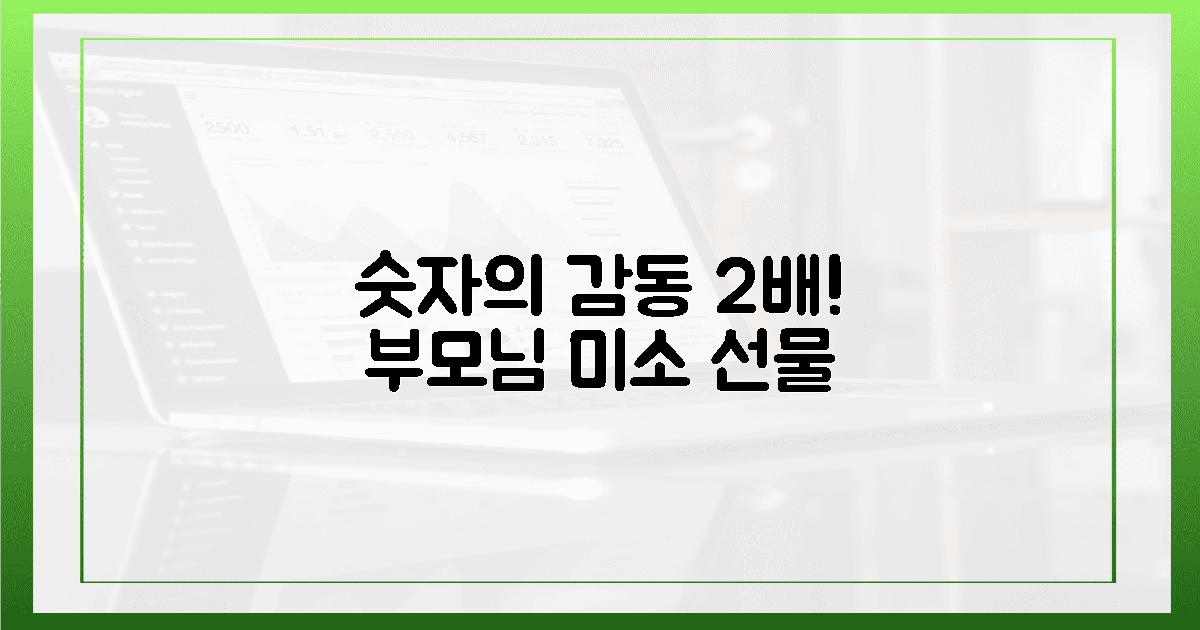 숫자가 주는 2가지 감동! 잊지 못할 부모님 미소