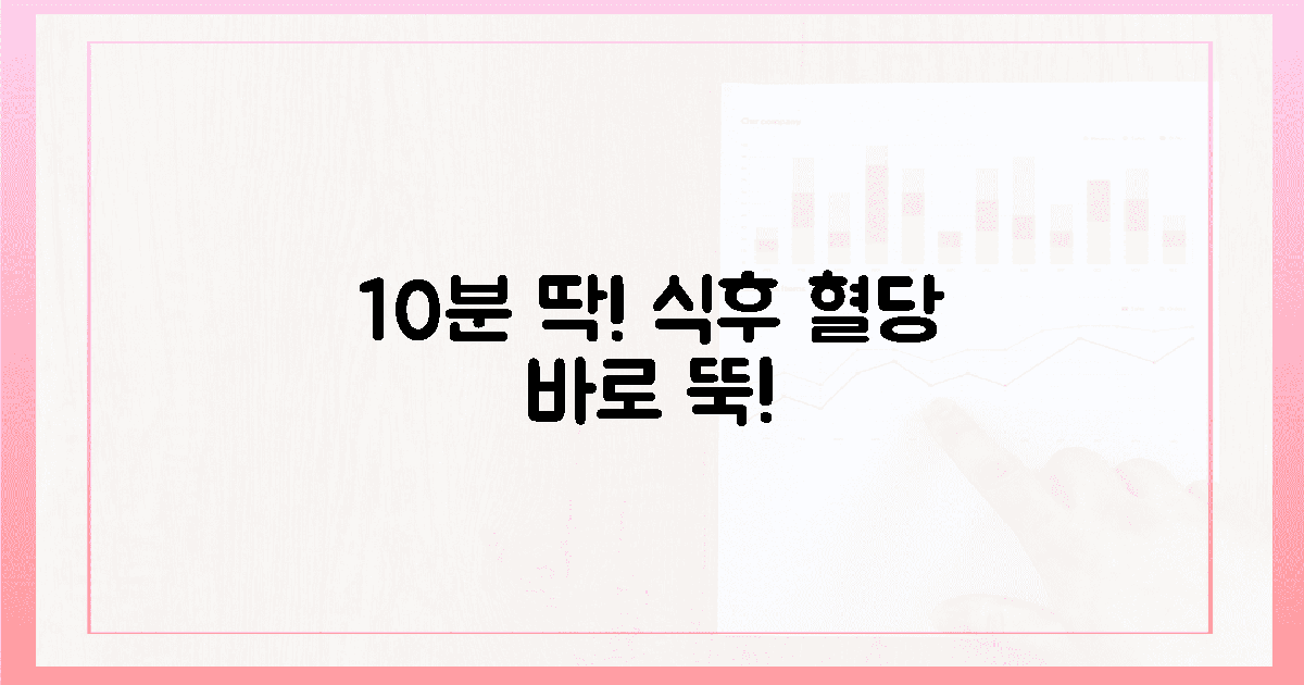 짜릿한 10분! 식후 혈당 뚝 떨어뜨리는 비밀