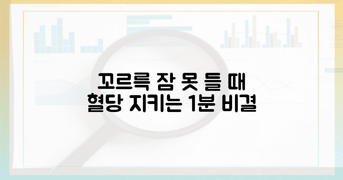 꼬르륵 소리에 잠 못 드는 밤, 혈당 지키는 1분 비결