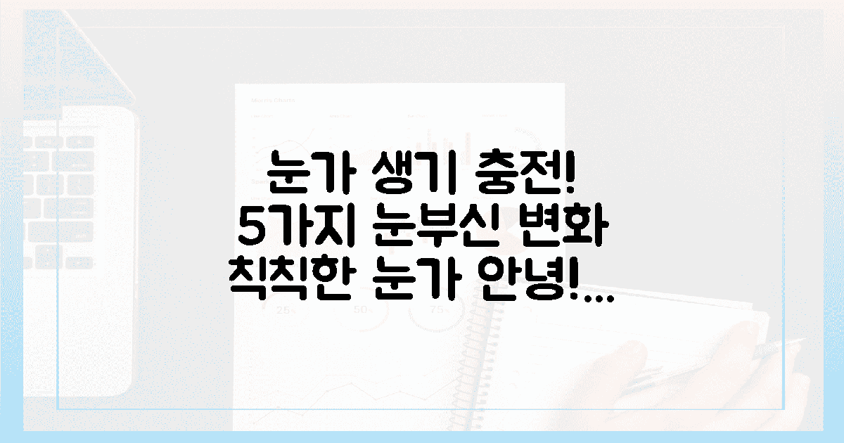 눈가에 생기 도는 5가지 눈부신 변화