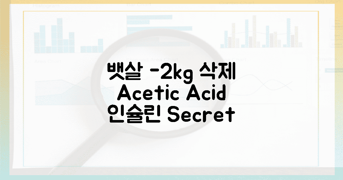 2. 아세트산, 뱃살 2kg 뺀 인슐린 비결