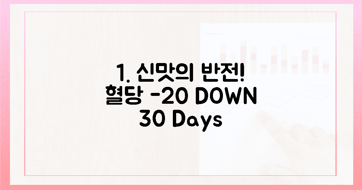 1. 신맛의 반전, 혈당 20 낮춘 30일