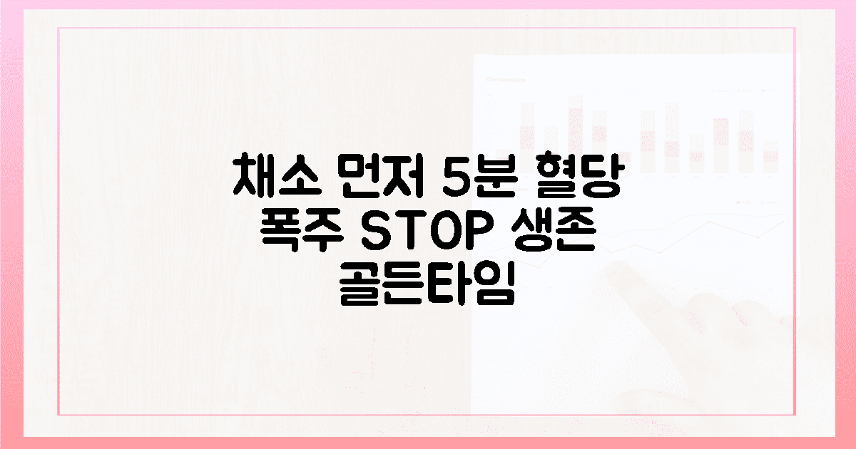 2. 아삭한 채소 5분, 혈당 폭주 막는 골든타임