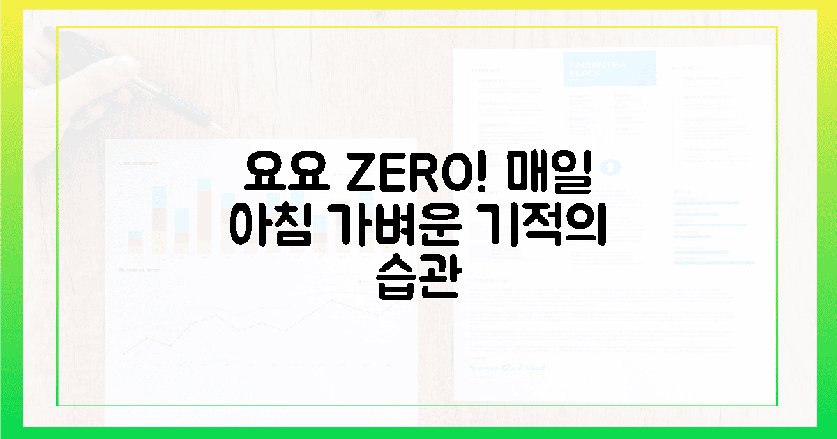 요요 제로! 매일 아침 몸이 가벼워지는 습관의 힘