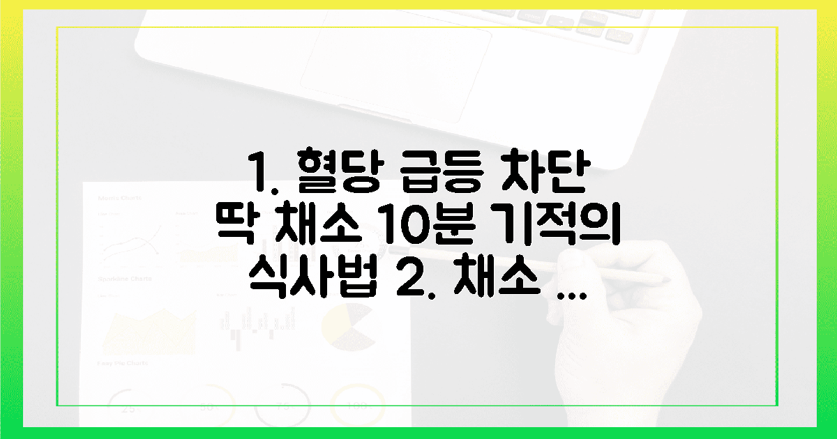 채소 먼저 10분, 아삭하게 막은 급등