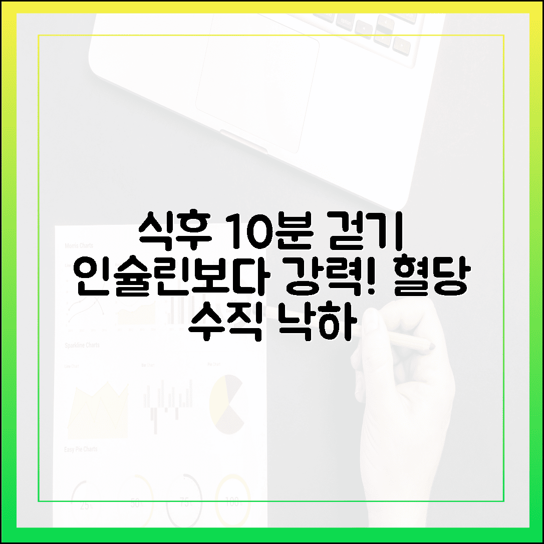 식후 10분 걷기가 인슐린 주사보다 낫다? 직접 실험해 본 혈당 그래프의 드라마틱한 하락 곡선