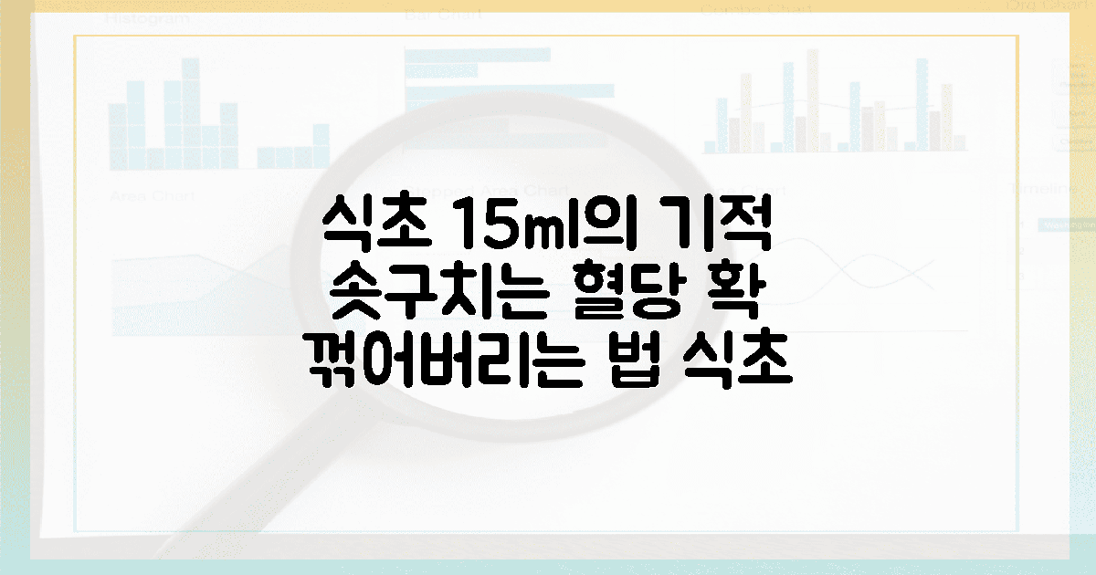 식초 15ml의 짜릿함, 솟구치는 당 수치를 꺾다