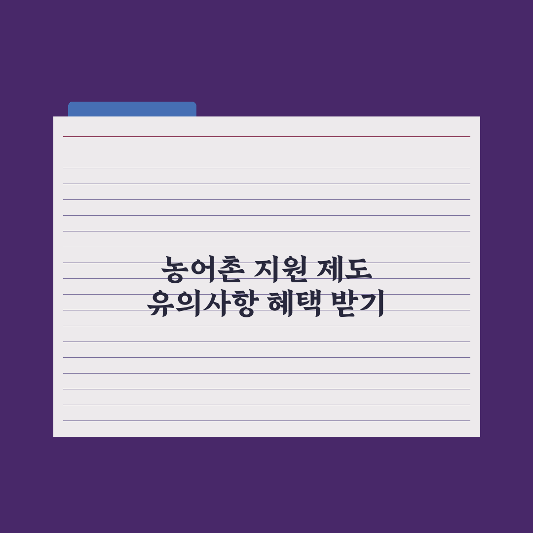 농어촌 거주 노인 지원 제도 심층분석, 놓치기 쉬운 5가지 핵심 혜택