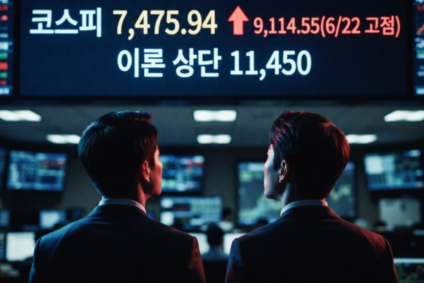 코스피 11,450 이론 상단, 지금 7,475인 이유